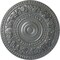 Ekena Millwork Rose Ceiling Medallion (Fits Canopies up to 13 1/2"), Hand-Painted Platinum, 33 7/8"OD x 2 3/8"P CM33ROPLS - alternate 1